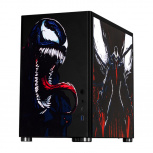 Gabinete Xtreme PC Gaming Venom V2 Comic Edition, Mini-Tower, Micro-ATX/Mini-ITX, USB 3.0, sin Fuente, sin Ventiladores Instalados, Negro - Imagen adicional 1
