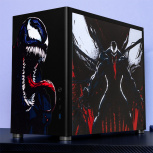 Gabinete Xtreme PC Gaming Venom V2 Comic Edition, Mini-Tower, Micro-ATX/Mini-ITX, USB 3.0, sin Fuente, sin Ventiladores Instalados, Negro - Imagen adicional 2