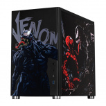 Gabinete Xtreme PC Gaming Venom-Spider Comic Edition, Mini-Tower, Micro-ATX/Mini-ITX, USB 3.0, sin Fuente, sin Ventiladores Instalados, Negro - Imagen adicional 1