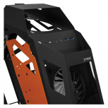 Gabinete Xtreme PC Gaming MG-38000, Midi-Tower, Micro-ATX/Mini-ITX, USB 3.0, sin Fuente, 3 Ventiladores Instalados, Negro/Naranja - Imagen adicional 3