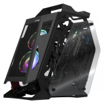 Gabinete Xtreme PC Gaming MG-38000, Midi-Tower, Micro-ATX/Mini-ITX, USB 3.0, sin Fuente, 3 Ventiladores Instalados, Negro/Naranja - Imagen adicional 6