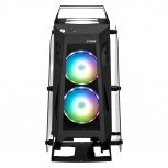 Gabinete Xtreme PC Gaming MG-38000, Midi-Tower, Micro-ATX/Mini-ITX, USB 3.0, sin Fuente, 3 Ventiladores Instalados, Negro/Naranja - Imagen adicional 2