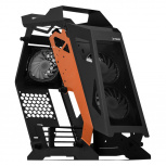 Gabinete Xtreme PC Gaming MG-38000, Midi-Tower, Micro-ATX/Mini-ITX, USB 3.0, sin Fuente, 3 Ventiladores Instalados, Negro/Naranja - Imagen adicional 5