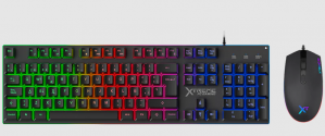 Kit de Teclado y Mouse Xtreme PC Gaming Battle Chief, Alámbrico, USB, Negro, Español