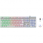 Kit Gamer de Teclado y Mouse Xtreme PC Gaming KXTGK2MW, Alámbrico, USB, Blanco, Español
