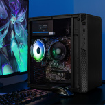 Computadora Xtreme PC Gaming CM-05117, AMD Ryzen 3 5300G, 16GB, 500GB SSD, Wi-Fi, Windows 10 Prueba + Teclado/Mouse/Monitor de 23.8" image