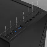 Computadora Xtreme PC Gaming CM-05125, AMD Ryzen 5 5600G, 16GB, 500GB SSD, Wi-Fi, Windows 10 Prueba + Teclado/Mouse/Monitor de 23.8" image