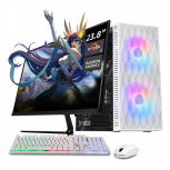 Computadora Xtreme PC Gaming CM-05132, AMD Ryzen 5 5600G, 32GB, 1TB SSD, Wi-Fi, Windows 10 Prueba + Teclado/Mouse/Monitor de 23.8