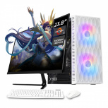 Computadora Xtreme PC Gaming CM-05132, AMD Ryzen 5 5600G, 32GB, 1TB SSD, Wi-Fi, Windows 11 Prueba + Teclado/Mouse/Monitor de 23.8"