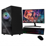 Computadora Xtreme PC Gaming CM-05094, AMD Ryzen 7 5700G, 16GB, 500GB SSD, Wi-Fi, Windows 10 Prueba + Teclado/Mouse/Monitor de 27"