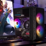 Computadora Xtreme PC Gaming CM-05127, AMD Ryzen 7 5700G, 32GB, 1TB SSD, Wi-Fi, Windows 10 Prueba + Teclado/Mouse/Monitor de 23.8" image