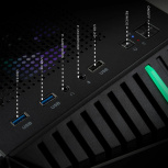 Computadora Gamer Xtreme PC Gaming BIONIC Black, Intel Core i7-12700F, NVIDIA GeForce RTX 5060, 32GB, 1TB SSD, Wi-Fi, Windows 11 Prueba image