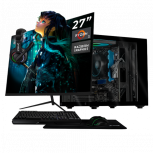 Computadora Xtreme PC Gaming CM-05567, AMD Ryzen 3 3200G, 16GB, 500GB SSD, Wi-Fi, sin Sistema Operativo + Teclado/Mouse/Monitor de 27"