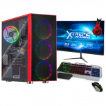 Computadora Gamer Xtreme PC Gaming CM-50106, AMD Ryzen 5 5500 3.60GHz, 16GB, 500GB SSD, Adaptador WiFi, NVIDIA GeForce RTX 2060, Windows 10 Prueba ― Incluye Monitor 23.8", Audífonos, Teclado y Mouse