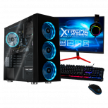 Computadora Gamer Xtreme PC Gaming CM-05429, AMD Ryzen 5 5500, AMD Radeon RX 6500 XT, 16GB, 2TB + 250GB SSD, Wi-Fi, Windows 10 Prueba + Teclado/Mouse/Monitor de 23.8" - Imagen del combo