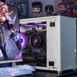 Computadora Gamer Xtreme PC Gaming CM-05394, AMD Ryzen 5 5500, AMD Radeon RX 6600, 16GB, 500GB SSD, Wi-Fi, Windows 10 Prueba + Teclado/Mouse/Monitor de 23.8" image