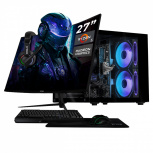Computadora Xtreme PC Gaming CM-05575, AMD Ryzen 5 5600GT, 16GB, 1TB SSD, Wi-Fi, sin Sistema Operativo + Teclado/Mouse/Monitor de 27"