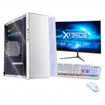 Computadora Gamer Xtreme PC Gaming CM-05437, AMD Ryzen 5 4600G 3.70GHz, 16GB, 500GB SSD,  Wi-Fi, Windows 10 Prueba, Blanco ― Incluye Monitor de 23.8