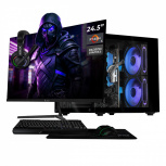 Computadora Xtreme PC Gaming CM-05571, AMD Ryzen 5 3400G, 16GB, 500GB SSD, Wi-Fi, sin Sistema Operativo + Teclado/Mouse/Monitor de 24.5"