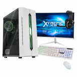 Computadora Gamer Xtreme PC Gaming CM-05378, AMD Ryzen 7 5700G 3.80GHz, 16GB, 500GB SSD, Wi-Fi, Windows 10 Prueba, Blanco ― incluye Monitor Curvo 23.8", Teclado, Mouse y Audífonos