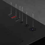 Computadora Gamer Xtreme PC Gaming CM-05553, AMD Ryzen 7 5700, NVIDIA GeForce RTX 5060, 32GB, 1TB SSD, Wi-Fi, Windows 10 Prueba + Teclado/Mouse/Monitor de 23.8" image