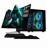Computadora Xtreme PC Gaming Tank Glow Plus Black, AMD Ryzen 9 7900, 16GB, 1TB SSD, Wi-Fi, Windows 11 Prueba + Teclado/Mouse/Monitor de 27"