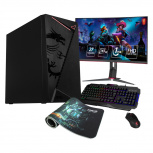 Computadora Gamer Xtreme PC Gaming CM-50228, AMD Ryzen 5 5500, NVIDIA GeForce GTX 1650, 16GB, 2TB + 500GB SSD, Wi-Fi, Windows 10 Prueba + Teclado/Mouse/Monitor de 27
