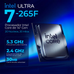 Computadora Gamer Xtreme PC Gaming CM-50395, Intel Core Ultra 7 265F, NVIDIA GeForce RTX 5060, 32GB, 1TB SSD, Wi-Fi, Windows 11 Prueba + Teclado/Mouse/Monitor de 31.5" - Imagen adicional 5