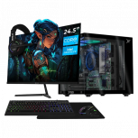 Computadora Xtreme PC Gaming CM-05947, Intel Core i3-14100, 16GB, 500GB SSD, Wi-Fi, Windows 11 Prueba + Teclado/Mouse/Monitor de 24.5"