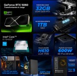 Computadora Gamer Xtreme PC Gaming Asus TUF CM-80038, Intel Core i5-12400F, NVIDIA GeForce RTX 5060, 32GB, 1TB SSD, Wi-Fi, Windows 11 Prueba - Imagen adicional 4