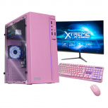 Computadora Gamer Xtreme PC Gaming CM-05409, Intel Core i7-10700 2.90GHz, 16GB, 480GB SSD, WiFi, Windows 10 Prueba, Rosa ― incluye Monitor de 27