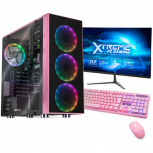 Computadora Gamer Xtreme PC Gaming CM-99926, Intel Core i7-11700 2.50GHz, 16GB, 500GB SSD, Adaptador WiFi, Windows 10 Prueba, Rosa ― incluye Monitor 23.8", Teclado y Mouse