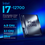 Computadora Xtreme PC Gaming CM-05442, Intel Core i7-12700, 16GB, 1TB SSD, Wi-Fi, Windows 10 Prueba + Teclado/Mouse/Monitor de 27" - Imagen adicional 4