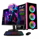 Computadora Gamer Xtreme PC Gaming CM-05775, AMD Ryzen 5 5500, NVIDIA GeForce RTX 3050, 16GB, 1TB SSD, Wi-Fi, Windows 10 Prueba + Teclado/Mouse/Monitor de 23.8"