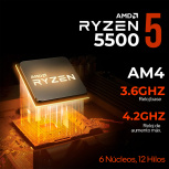 Computadora Gamer Xtreme PC Gaming CM-80137, AMD Ryzen 5 5500, NVIDIA GeForce RTX 5060, 16GB, 1TB SSD, sin Sistema Operativo + Teclado/Mouse/Monitor de 32" - Imagen adicional 4