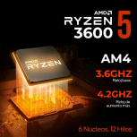 Computadora Gamer Xtreme PC Gaming CM-05906, AMD Ryzen 5 3600, NVIDIA GeForce RTX 5060, 16GB, 1TB SSD, Windows 11 Prueba + Teclado/Mouse/Monitor de 23.8" - Imagen adicional 4