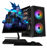 Computadora Xtreme PC Gaming XTPCR516GBVEGA11MFB, AMD Ryzen 5 3400G, 16GB, 1TB SSD, Wi-Fi, Windows 10 Prueba + Teclado/Mouse/Monitor de 23.8