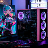 Computadora Gamer Xtreme PC Gaming CM-05494, AMD Ryzen 5 5500, NVIDIA GeForce RTX 5060, 16GB, 500GB SSD, Wi-Fi, Windows 11 Prueba + Teclado/Mouse/Monitor de 23.8" - Imagen adicional 3
