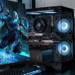 Computadora Gamer Xtreme PC Gaming CM-05829, AMD Ryzen 5 5500, AMD Radeon RX 6600, 32GB, 1TB SSD, Wi-Fi, Windows 10 Prueba + Teclado/Mouse/Monitor de 23.8" image