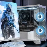 Computadora Gamer Xtreme PC Gaming CM-05830, AMD Ryzen 5 5500, AMD Radeon RX 6600, 32GB, 1TB SSD, Wi-Fi, Windows 10 Prueba + Teclado/Mouse/Monitor de 23.8" image