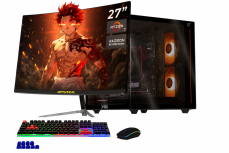 Computadora Gamer Xtreme PC Gaming CM-05936, AMD Ryzen 7 8700F, AMD Radeon RX 9060 XT, 16GB, 1TB SSD, Wi-Fi, Windows 11 Prueba + Teclado/Mouse/Monitor de 27" - Imagen del combo
