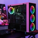 Computadora Xtreme PC Gaming CM-05737, AMD Ryzen 7 5700G, 16GB, 1TB SSD, Wi-Fi, Windows 10 Prueba + Teclado/Mouse/Monitor de 23.8"