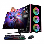 Computadora Xtreme PC Gaming CM-05737, AMD Ryzen 7 5700G, 16GB, 1TB SSD, Wi-Fi, Windows 10 Prueba + Teclado/Mouse/Monitor de 23.8" - Imagen del combo