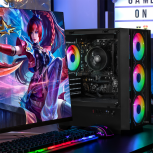 Computadora Xtreme PC Gaming Dragonfly Black, AMD Ryzen 7 5700G, 16GB, 500GB SSD, Wi-Fi, Windows 10 Prueba + Teclado/Mouse/Monitor de 27" - Imagen adicional 3