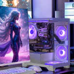 Computadora Gamer Xtreme PC Gaming Crystal Hive Lila, AMD Ryzen 7 5700, NVIDIA GeForce RTX 5060, 32GB, 1TB SSD, Wi-Fi, Windows 11 Prueba - Imagen adicional 3