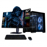 Computadora Gamer Xtreme PC Gaming CM-80130, AMD Ryzen 7 5700GE, NVIDIA GeForce RTX 5060, 32GB, 1TB SSD, Wi-Fi, Windows 11 Prueba + Teclado/Mouse/Monitor de 32