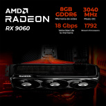 Computadora Gamer Xtreme PC Gaming CM-05850, AMD Ryzen 7 5700X, AMD Radeon RX 9060, 32GB, 1TB SSD, Wi-Fi, Windows 10 Prueba - Imagen adicional 4