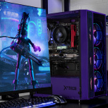 Computadora Gamer Xtreme PC Gaming CM-05826, AMD Ryzen 7 5700, AMD Radeon RX 6600, 32GB, 1TB SSD, Wi-Fi, Windows 10 Prueba + Teclado/Mouse/Monitor de 27" image