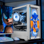 Computadora Gamer Xtreme PC Gaming Sonic Ring White, AMD Ryzen 9 7900X, NVIDIA GeForce RTX 5060 Ti, 32GB, 1TB SSD, Wi-Fi, Windows 11 Prueba image