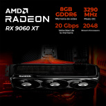 Computadora Gamer Xtreme PC Gaming CM-05854, AMD Ryzen 9 7900X, AMD Radeon RX 9060 XT, 32GB, 1TB SSD, Windows 11 Prueba + Teclado/Mouse/Monitor de 27" - Imagen adicional 4